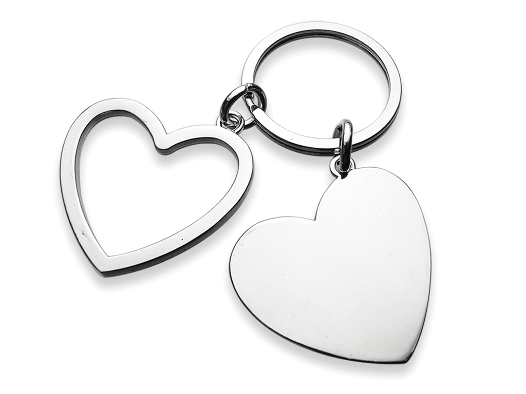 Metal Heart Keychain